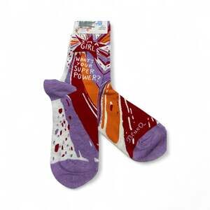 Blue Q I'm A Girl, What's Your‎ Superpower Women's Crew Socks